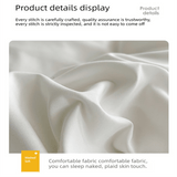 Darrahopens Home & Garden > Bedding > Bed Sheets Haze gray Washed Cotton Bedding Set - Solid Color Fitted Sheet Style, 4-Piece Set for 1.5m Bed, Includes 10 Random Color Quilt Fasteners(1.5m)