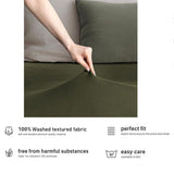 Darrahopens Home & Garden > Bedding > Bed Sheets Hotel Quality Fitted sheets - 2 Piece Fitted sheets  -Breathable Bedding - Wrinkle, Fade, Stain Resistant- 26inch/40cm Deep Pocket Fitted Bed Sheet-Wrinkle and Fade Resistant,(Olive green,King Single)