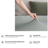 Darrahopens Home & Garden > Bedding > Bed Sheets Hotel Quality Fitted sheets - 2 Piece Fitted sheets  -Breathable Bedding - Wrinkle, Fade, Stain Resistant- 26inch/40cm Deep Pocket Fitted Bed Sheet-Wrinkle and Fade Resistant,(Silver-gray,King Single)