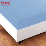 Darrahopens Home & Garden > Bedding > Bed Sheets Jason Crisp Polyester Cotton Fitted Sheet Spring Blue - King