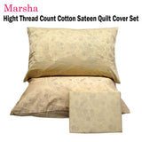 Darrahopens Home & Garden > Bedding > Bed Sheets Marsha High Thread Count Cotton Quilt Cover Set Double