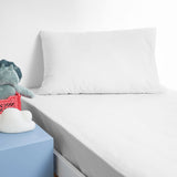 Darrahopens Home & Garden > Bedding > Bed Sheets Minikins Junior Cotton Combo Fitted Sheet Set White Single