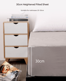 Darrahopens Home & Garden > Bedding > Bed Sheets Purple Queen Size Waterproof Fitted Mattress Protector - Soft & Breathable Bed Cover, Hypoallergenic, Deep Pocket (152x190x30cm)