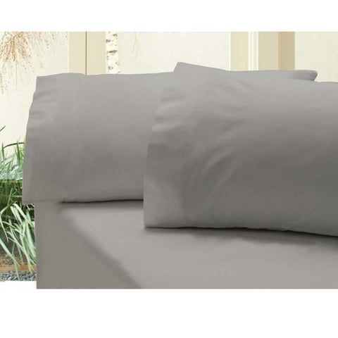 Darrahopens Home & Garden > Bedding > Bed Sheets Revive 400TC Cotton Sateen Combo Set Double Grey