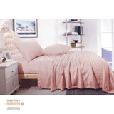 Darrahopens Home & Garden > Bedding > Bed Sheets Shangri La Cashmere Touch Micro Flannelette Sheet Set Dusty Pink Double