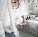 Darrahopens Home & Garden > Bedding > Bed Valances Khaki Nordic Style 7-Layer Tulle Bed Canopy 300cm Extra Long 60cm Dome for Australian Kids Bedroom Nursery and Playroom Decor