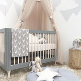 Darrahopens Home & Garden > Bedding > Bed Valances Khaki Nordic Style 7-Layer Tulle Bed Canopy 300cm Extra Long 60cm Dome for Australian Kids Bedroom Nursery and Playroom Decor