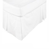 Darrahopens Home & Garden > Bedding > Bed Valances KINGDOM Box Pleated Valance White - KING SINGLE