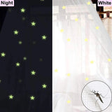 Darrahopens Home & Garden > Bedding > Bed Valances White Glow-in-the-Dark Stars Princess Bed Canopy Mosquito Net for King Queen Beds 250cm Height Extra Large 12m Circumference Australian Decor