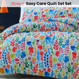 Darrahopens Home & Garden > Bedding Belmondo Monet Flora Easy Care Quilt Cover Set King