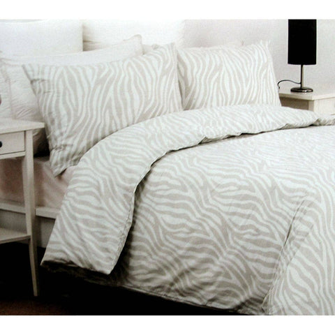 Darrahopens Home & Garden > Bedding Belmondo Zanzibar Zebra Easy Care Quilt Cover Set Queen