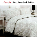 Darrahopens Home & Garden > Bedding Belmondo Zanzibar Zebra Easy Care Quilt Cover Set Queen