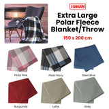Darrahopens Home & Garden > Bedding > Blankets & Throws 180GSM Extra Large Polar Fleece Throw Blanket 150 x 200cm Steel Blue