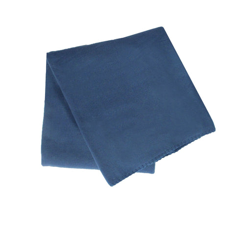 Darrahopens Home & Garden > Bedding > Blankets & Throws 180GSM Extra Large Polar Fleece Throw Blanket 150 x 200cm Steel Blue
