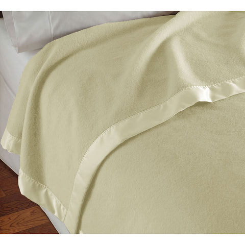 Darrahopens Home & Garden > Bedding > Blankets & Throws 400GSM Luxury Wool Blanket Cream Queen