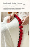 Darrahopens Home & Garden > Bedding > Blankets & Throws 52 Pink Rose Blanket Diameter Approximately 110CM