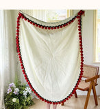 Darrahopens Home & Garden > Bedding > Blankets & Throws 52 Pink Rose Blanket Diameter Approximately 110CM