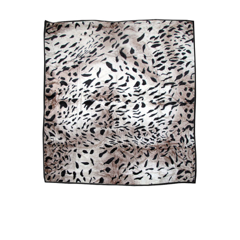 Darrahopens Home & Garden > Bedding > Blankets & Throws 750gsm 3.5kg Double Layer Animal Print Faux Mink Blanket Queen 200x240 cm Taupe Jaguar