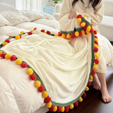Darrahopens Home & Garden > Bedding > Blankets & Throws 99 Roses Hand-Crocheted Bouquet Blanket: A Versatile Emblem of Eternal Romance, Offering Gentle Warmth Through Every Season（Red rose on white background）