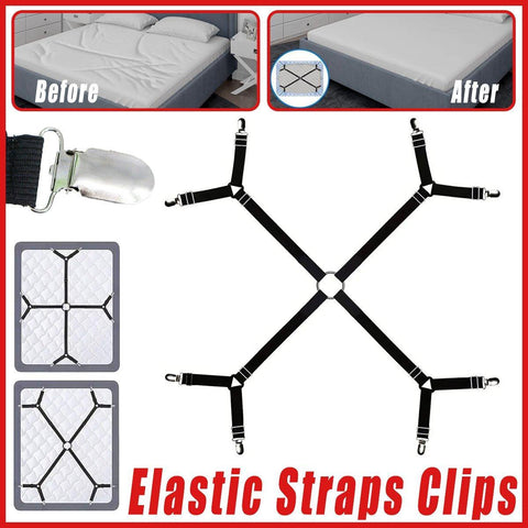Darrahopens Home & Garden > Bedding > Blankets & Throws Adjustable Comforter Sheet Buckle Fixer Non-Slip Elastic Clip for Bedding Secure