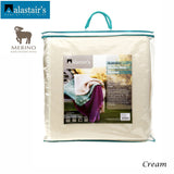 Darrahopens Home & Garden > Bedding > Blankets & Throws Alastairs 375GSM Australian Merino Wool Blanket Cream - Single