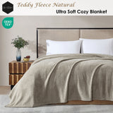 Darrahopens Home & Garden > Bedding > Blankets & Throws Ardor Teddy Natural Ultra Soft Cozy Fleece Blanket Queen