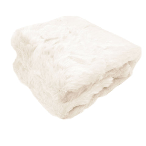 Darrahopens Home & Garden > Bedding > Blankets & Throws Ariana Long Fleece Faux Fur Throw Rug Cream