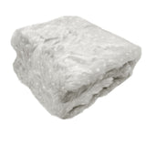 Darrahopens Home & Garden > Bedding > Blankets & Throws Ariana Long Fleece Faux Fur Throw Rug Silver Dot