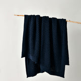Darrahopens Home & Garden > Bedding > Blankets & Throws Bianca Sofala Indigo Polyester Chenille Throw Rug 130 x 170 cm