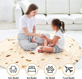 Darrahopens Home & Garden > Bedding > Blankets & Throws Burrito Blanket Giant Flour Tortilla Double Sided Blanket