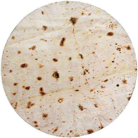 Darrahopens Home & Garden > Bedding > Blankets & Throws Burrito Blanket Giant Flour Tortilla Double Sided Blanket