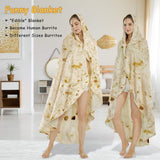 Darrahopens Home & Garden > Bedding > Blankets & Throws Burritos Tortilla Throw Blanket(Beige), Novelty Funny Round Blanket for Adults & Kids, Soft Flannel Tortilla Wrap Blanket（71",Adults）