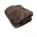 Darrahopens Home & Garden > Bedding > Blankets & Throws Dale Animal Faux Fur Throw Rug 127 x 152 cm Brown Wombat