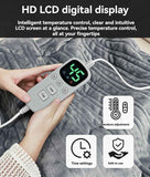 Electric Heated Blanket Smart Thermostatic Intelligent Timing Automatic - Beige - Size 1.5-1.8m In Australia - Darrahopens