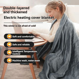 Darrahopens Home & Garden > Bedding > Blankets & Throws Electric Heated Blanket Smart Thermostatic Intelligent Timing Automatic - Gray - Size 1.5-1.8m In Australia - Darrahopens