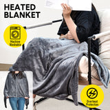 Darrahopens Home & Garden > Bedding > Blankets & Throws Electric Heated Blanket Washable 10W Heated Soft Thermal Zipper Shawl Wraps USB Charging Winter Heating Wraps Pad with 3 Level Temperature Setting