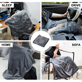 Darrahopens Home & Garden > Bedding > Blankets & Throws Electric Heated Blanket Washable 10W Heated Soft Thermal Zipper Shawl Wraps USB Charging Winter Heating Wraps Pad with 3 Level Temperature Setting