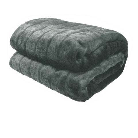 Darrahopens Home & Garden > Bedding > Blankets & Throws Faux Fur Animal Assorted Throw Rug Channel Grey