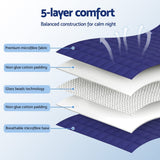 Darrahopens Home & Garden > Bedding > Blankets & Throws Giselle 11KG Adults Size Anti Anxiety Weighted Blanket Gravity Blankets Royal Blue
