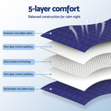 Darrahopens Home & Garden > Bedding > Blankets & Throws Giselle 6.8kg Adults Size Anti Anxiety Weighted Blanket Gravity Blankets Royal Blue