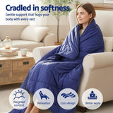 Darrahopens Home & Garden > Bedding > Blankets & Throws Giselle 6.8kg Adults Size Anti Anxiety Weighted Blanket Gravity Blankets Royal Blue
