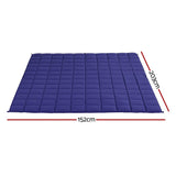 Darrahopens Home & Garden > Bedding > Blankets & Throws Giselle 9KG Adults Size Anti Anxiety Weighted Blanket Gravity Blankets Royal Blue