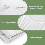 Darrahopens Home & Garden > Bedding > Blankets & Throws Giselle Electric Blanket Bamboo Fabric King Fitted Heated Pad Underlay Washable Winter