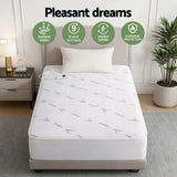 Darrahopens Home & Garden > Bedding > Blankets & Throws Giselle Electric Blanket Bamboo Fabric Single Fitted Heated Pad Underlay Washable Winter