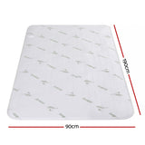 Darrahopens Home & Garden > Bedding > Blankets & Throws Giselle Electric Blanket Bamboo Fabric Single Fitted Heated Pad Underlay Washable Winter