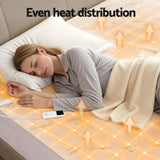 Darrahopens Home & Garden > Bedding > Blankets & Throws Giselle Electric Blanket Bamboo Fabric Single Fitted Heated Pad Underlay Washable Winter