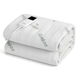 Darrahopens Home & Garden > Bedding > Blankets & Throws Giselle Electric Blanket Bamboo Fabric Single Fitted Heated Pad Underlay Washable Winter