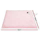 Darrahopens Home & Garden > Bedding > Blankets & Throws Giselle Electric Throw Rug Dual Side Fleece Flannel Heated Blanket Pink