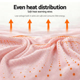 Darrahopens Home & Garden > Bedding > Blankets & Throws Giselle Electric Throw Rug Dual Side Fleece Flannel Heated Blanket Pink