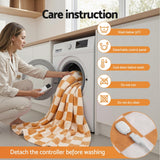 Darrahopens Home & Garden > Bedding > Blankets & Throws Giselle Electric Throw Rug Dual Side Fleece Flannel Heated Blanket Yellow